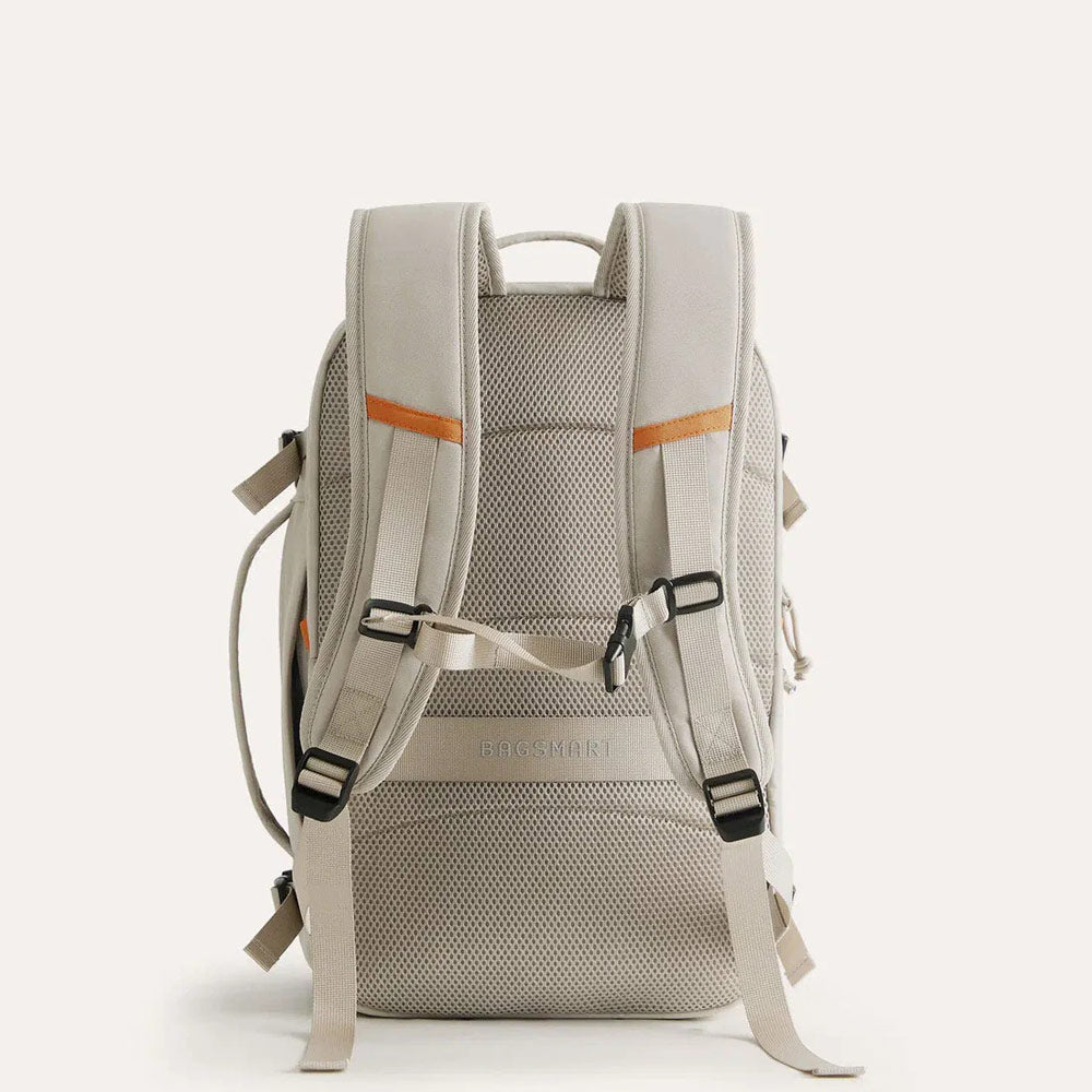 Faro Travel Backpack With Pouch - Off White