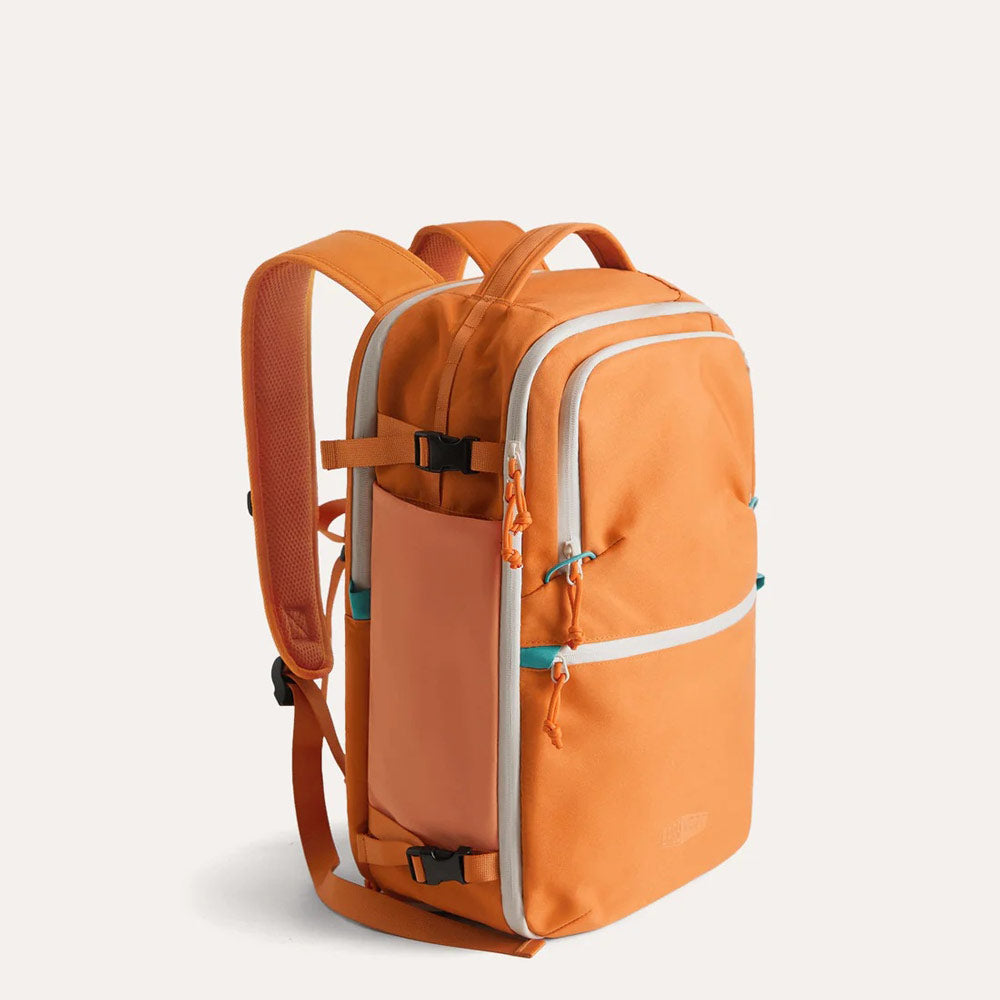 Faro Travel Backpack With Pouch - Rust Orange