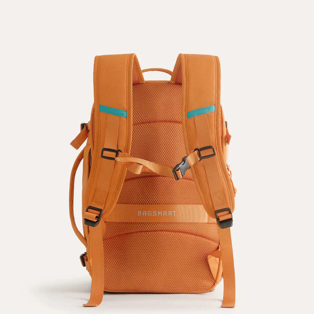 Faro Travel Backpack With Pouch - Rust Orange