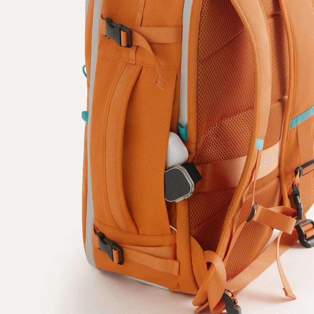 Faro Travel Backpack With Pouch - Rust Orange