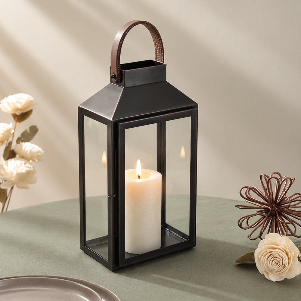 Farol Lantern Large - Charcoal Brown