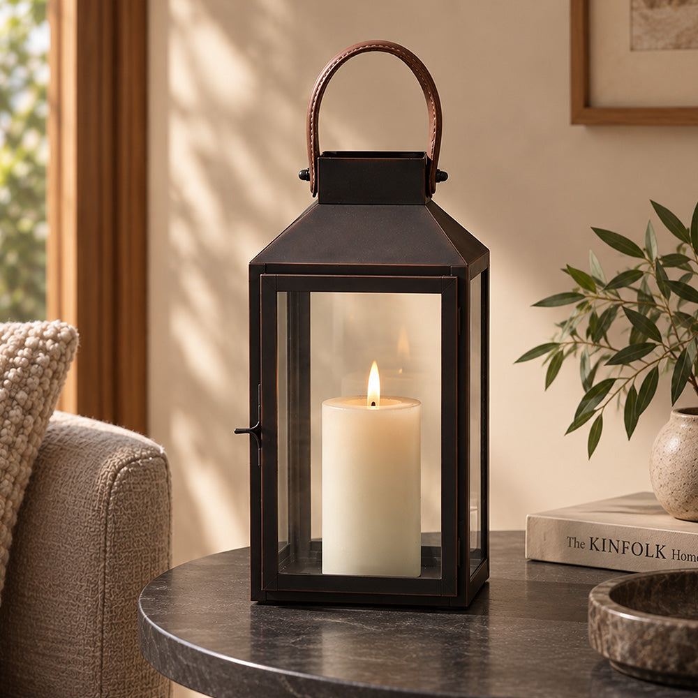 Farol Lantern Large - Charcoal Brown