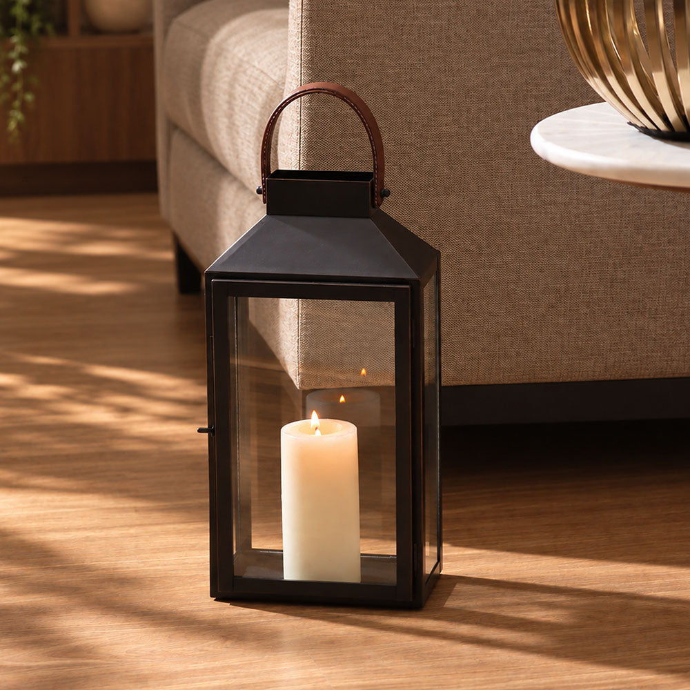 Farol Lantern Large - Charcoal Brown