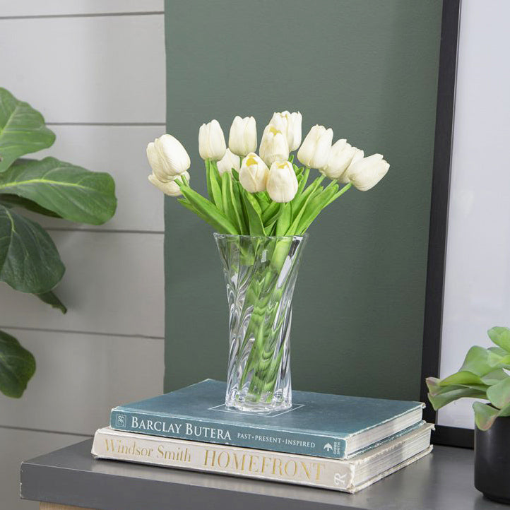 Tulip Buds Faux Bunch - White