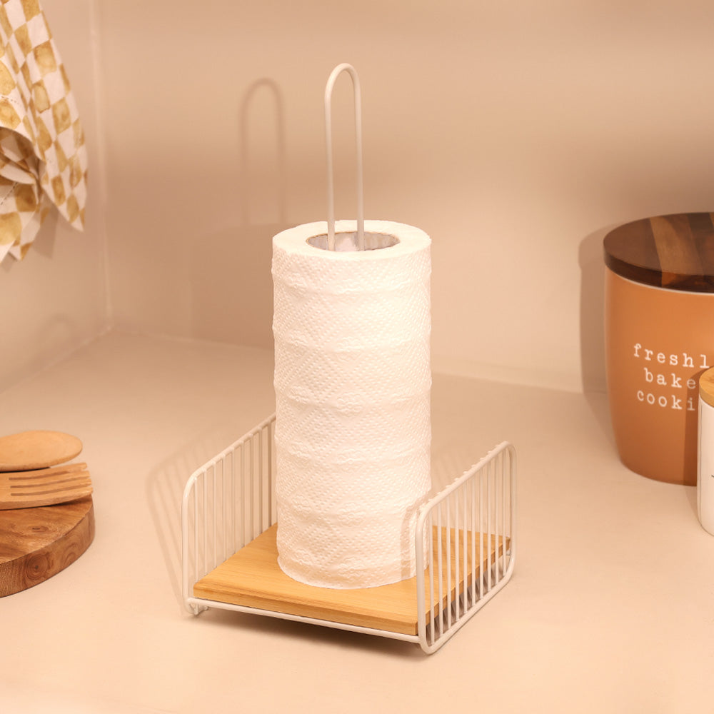 Fence Paper Towel Holder - Taupe Natural