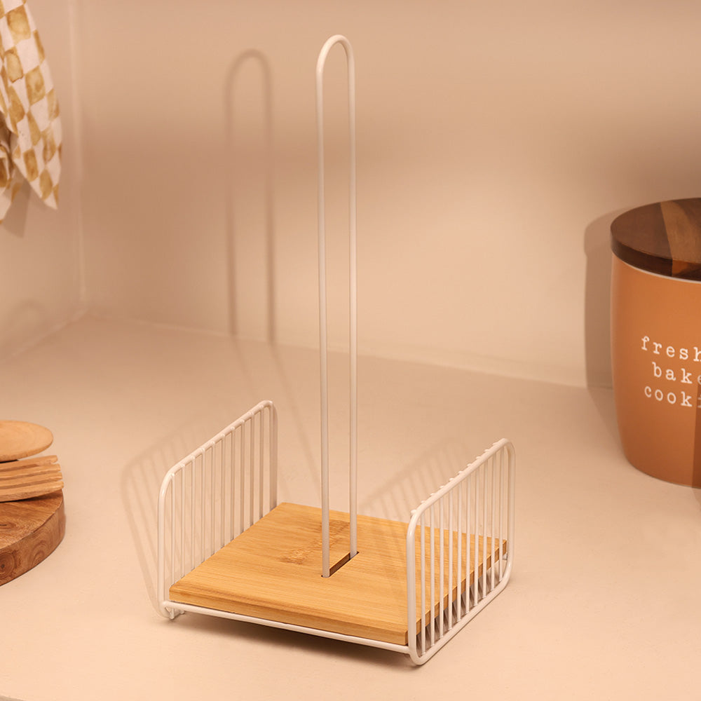 Fence Paper Towel Holder - Taupe Natural