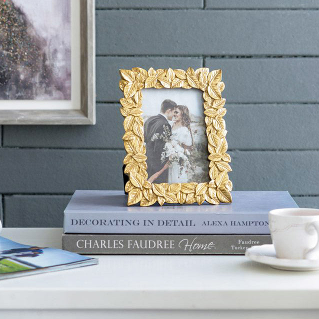 Fern Photo Frame Medium - Gold