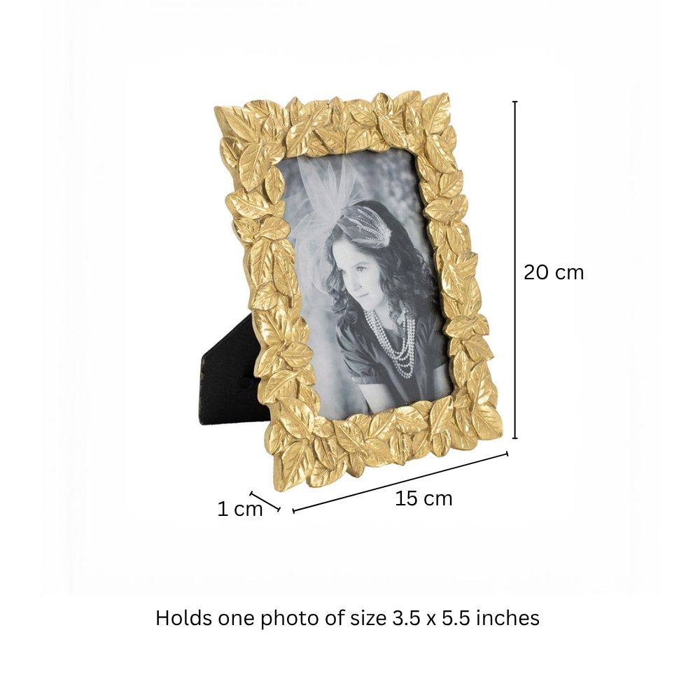 Fern Photo Frame Medium - Gold