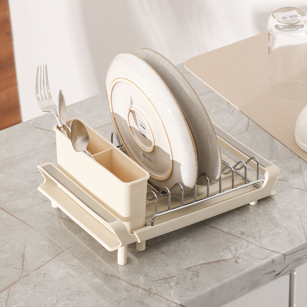 Fina Slim Expandable Dish Rack - Beige