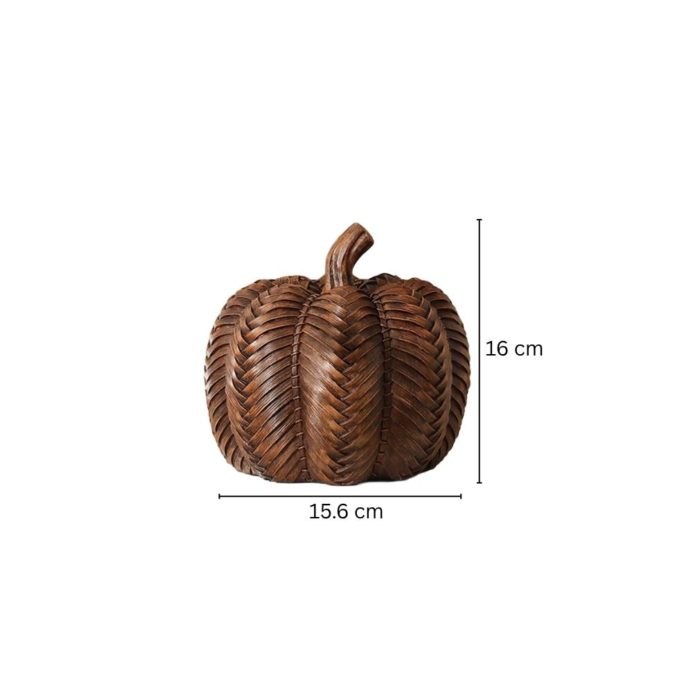 Finley Pumpkin Decorative Sculpture - Brown