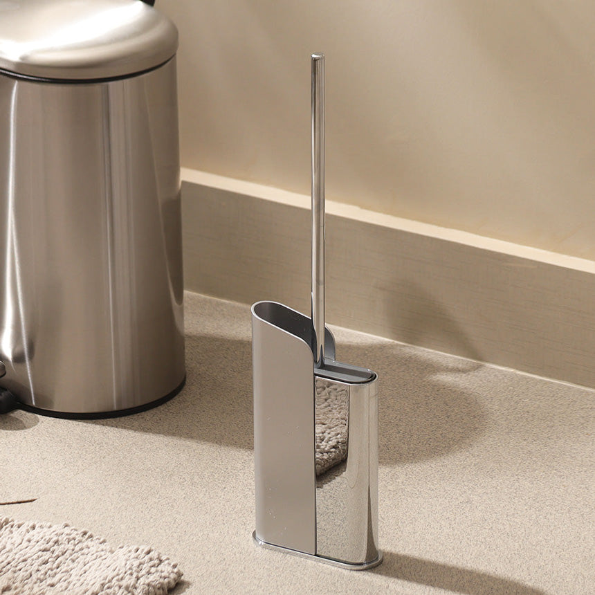 Flat Toilet Brush - Chrome