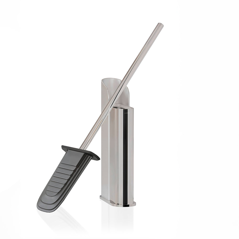 Flat Toilet Brush - Chrome