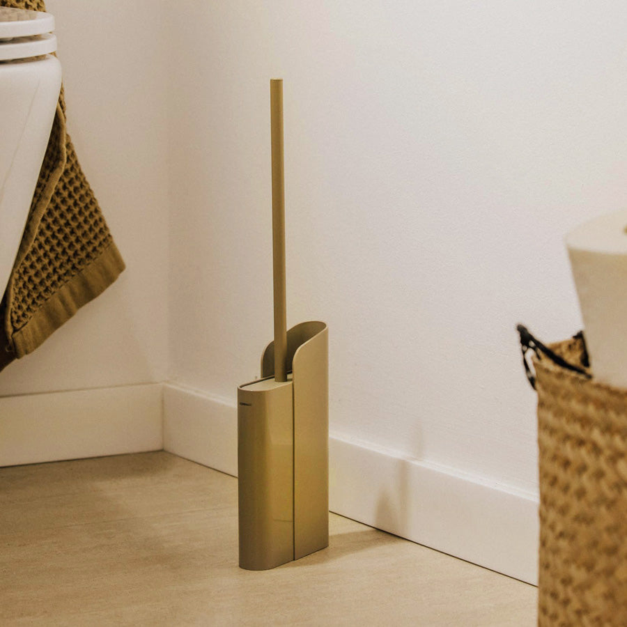 Flat Toilet Brush - Gold