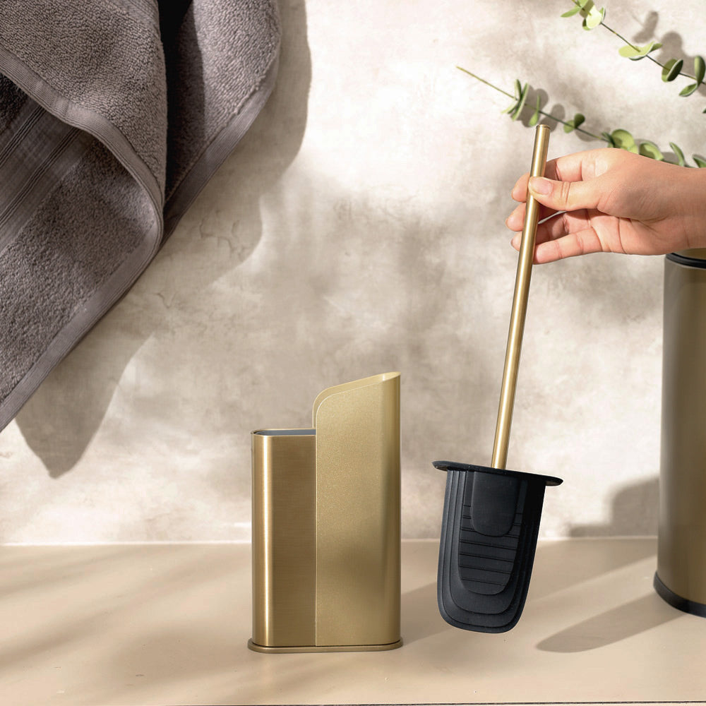 Flat Toilet Brush - Gold