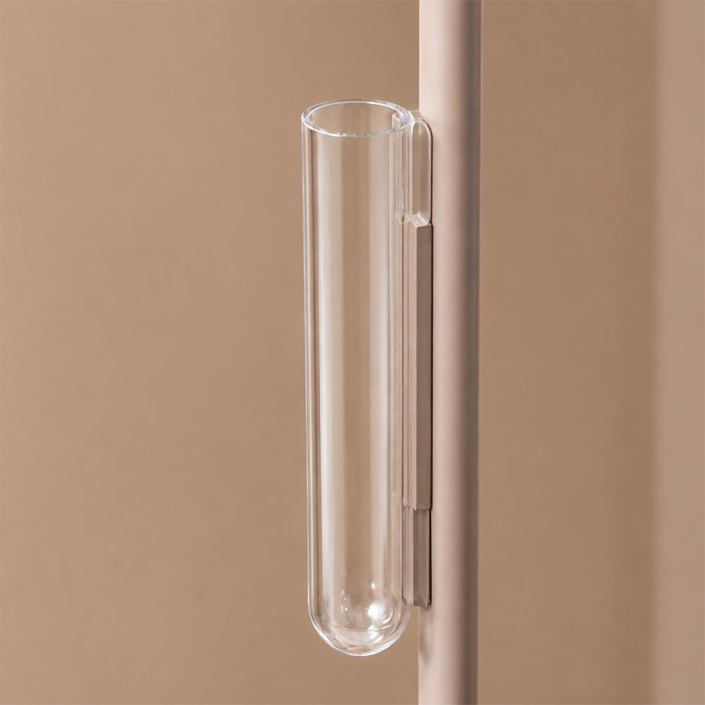 Flat Toilet Brush and Roll Holder - Sand