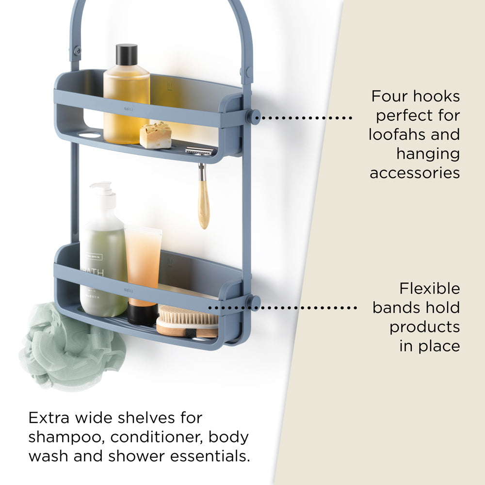Flex Shower Caddy - Blue