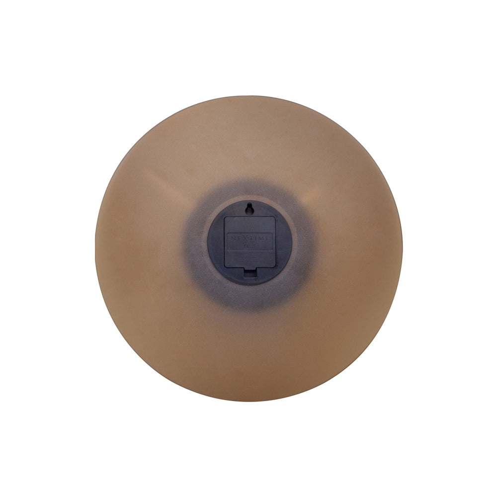 Float Glass Wall Clock 40cm - Brown