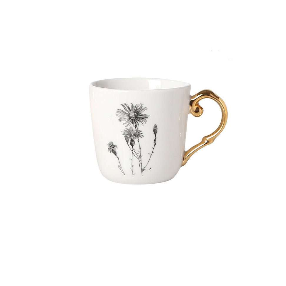 Flora Ceramic Mug White - Daisy
