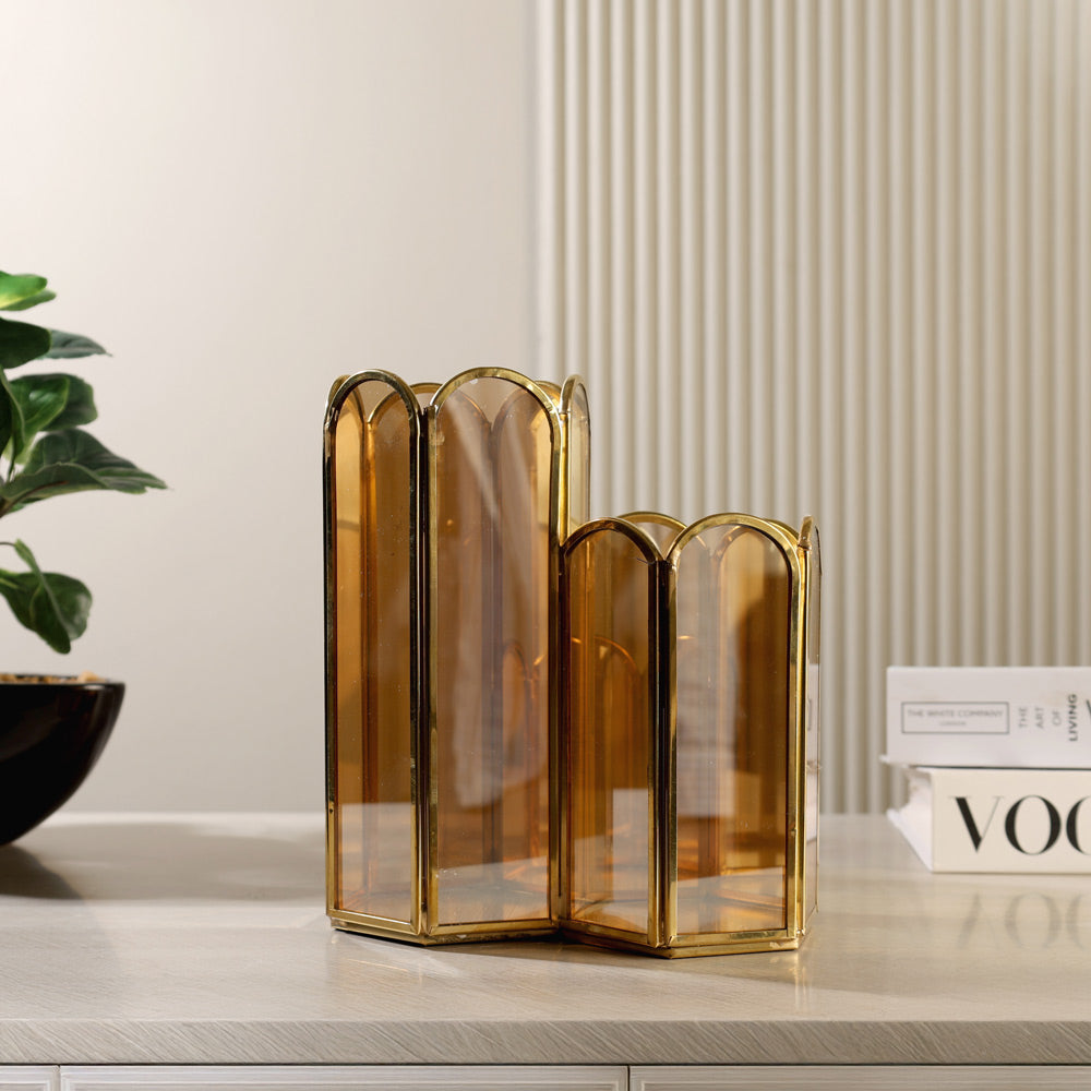 Flors Tiered Organiser - Bronze Gold