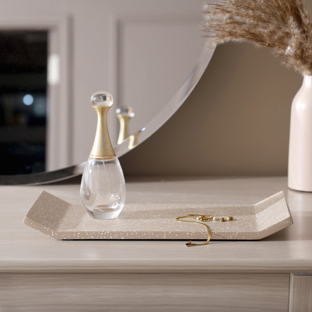 Flow Valet Tray - Speckled Taupe