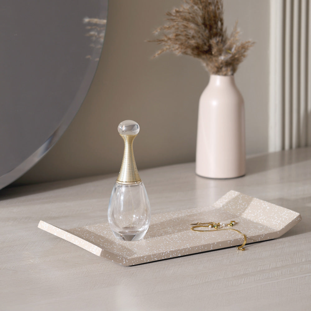 Flow Valet Tray - Speckled Taupe