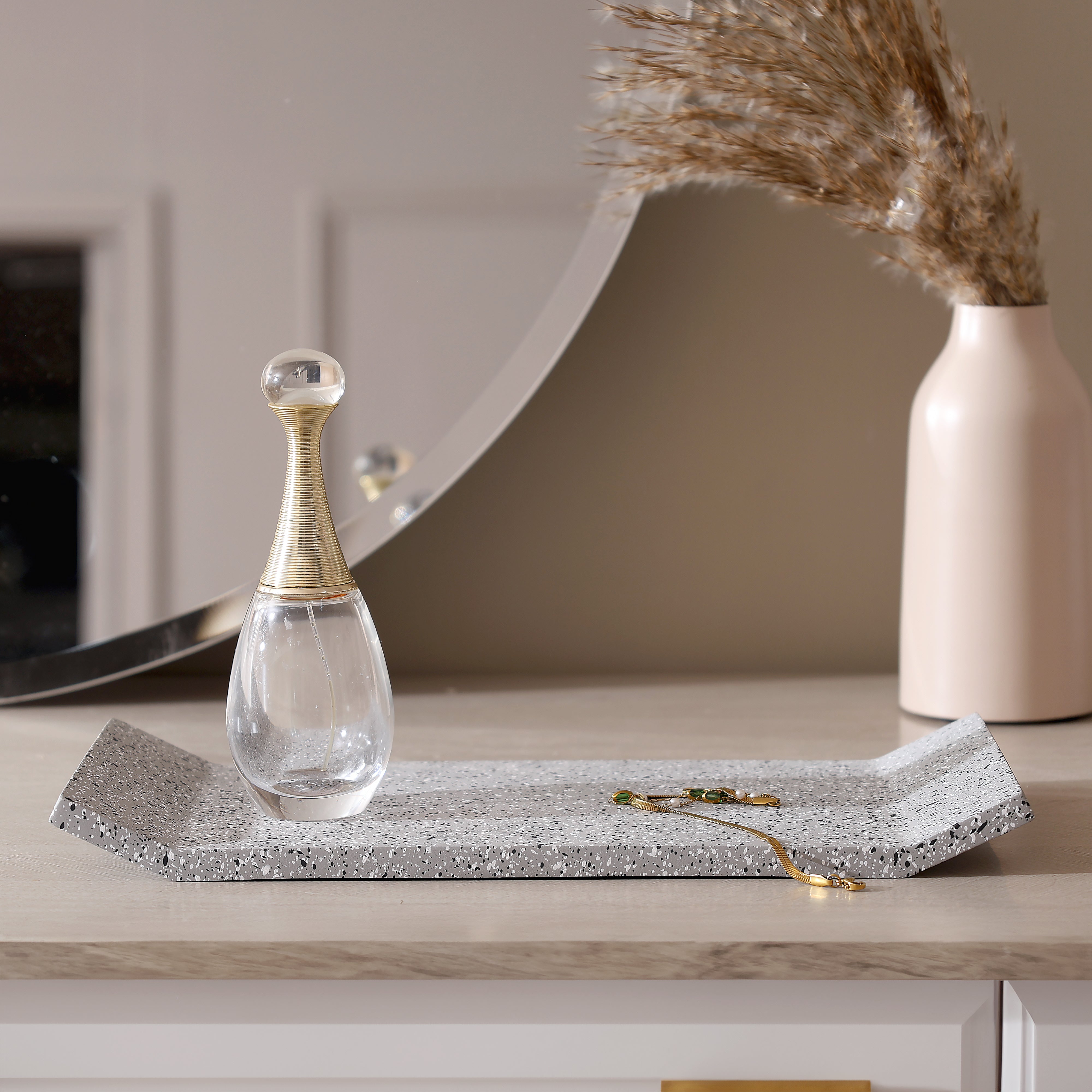Flow Valet Tray - Speckled Grey