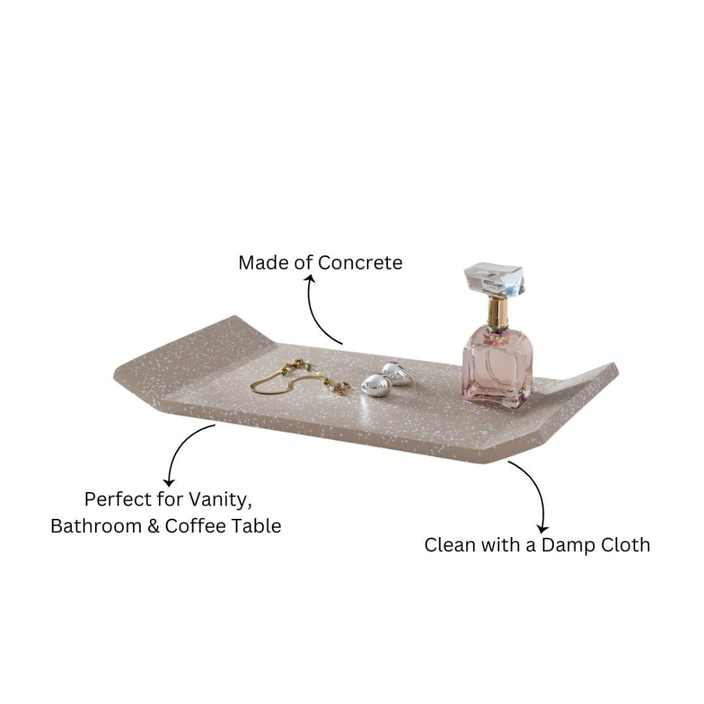 Flow Valet Tray - Speckled Taupe