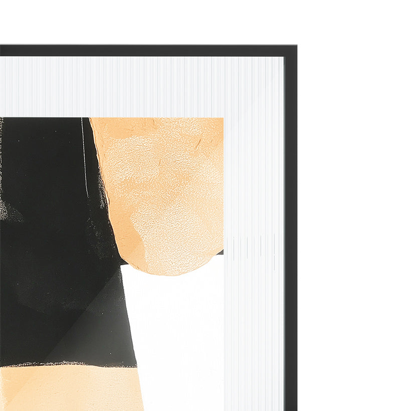 Flute Wall Picture Frames, Set of 4 - Black