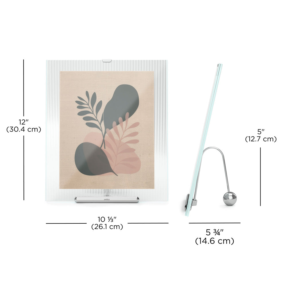 Flute Photo Frame Extra Large - Chrome