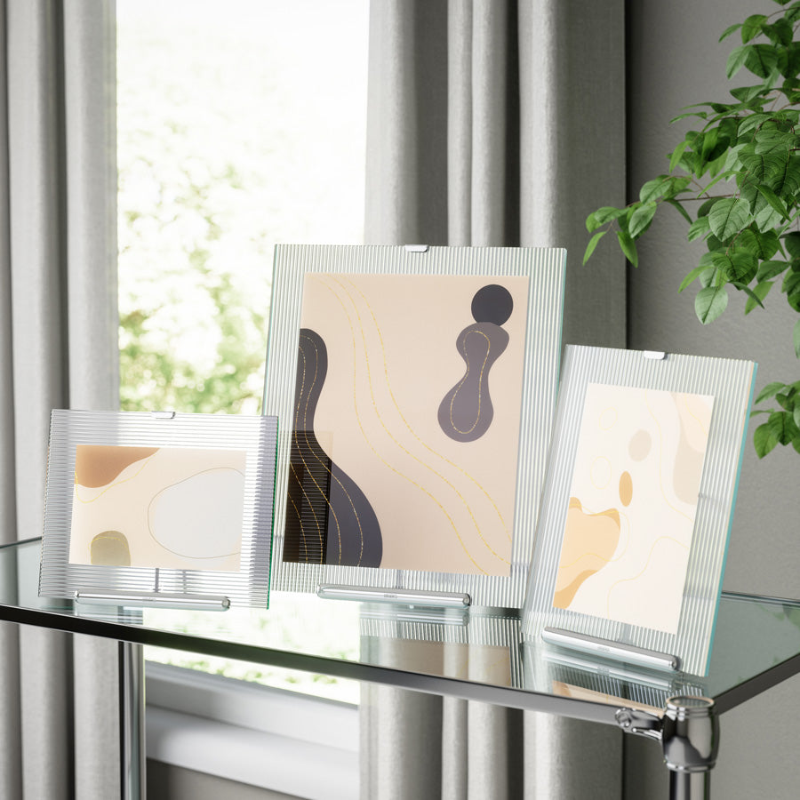 Flute Photo Frame Extra Large - Chrome