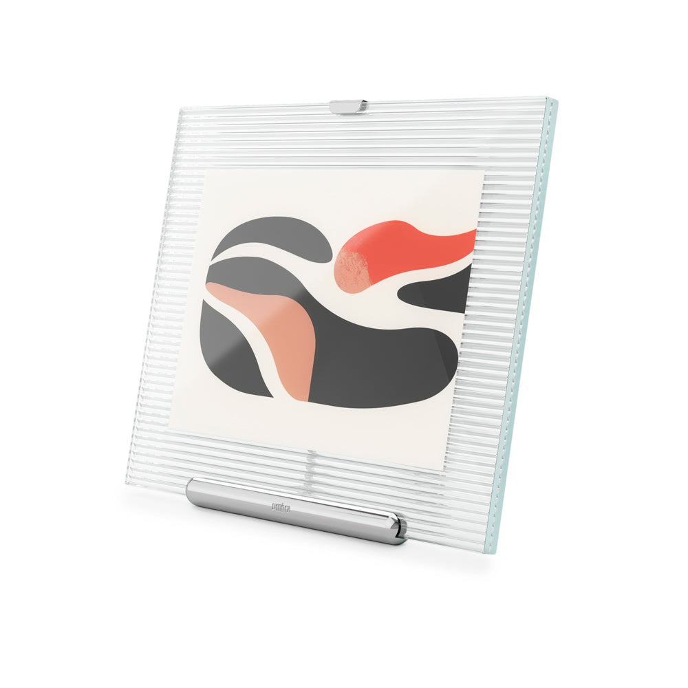 Flute Photo Frame Large - Chrome