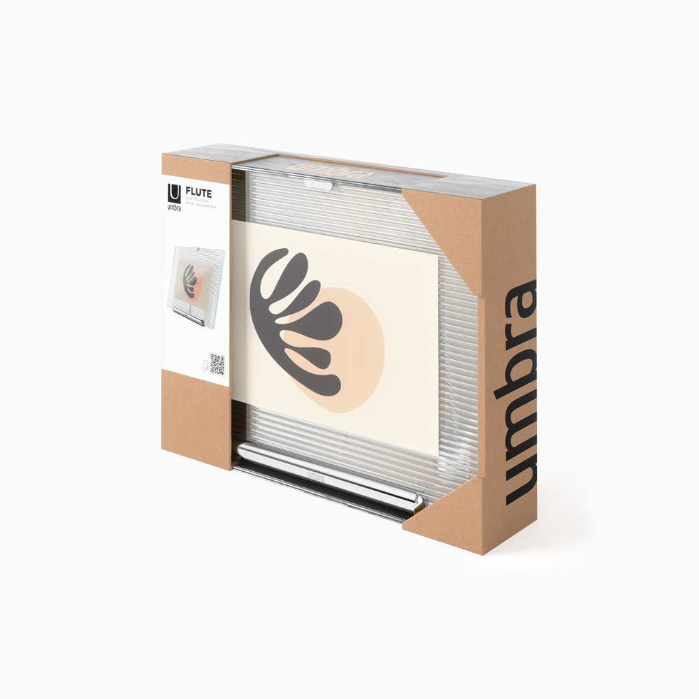 Flute Photo Frame Medium - Chrome