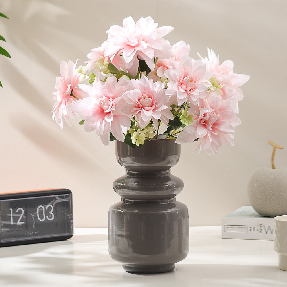 Formal Dahlias Faux Stem - Light Pink