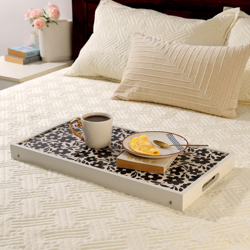 Francis Folding Bed Tray XL - Monochrome