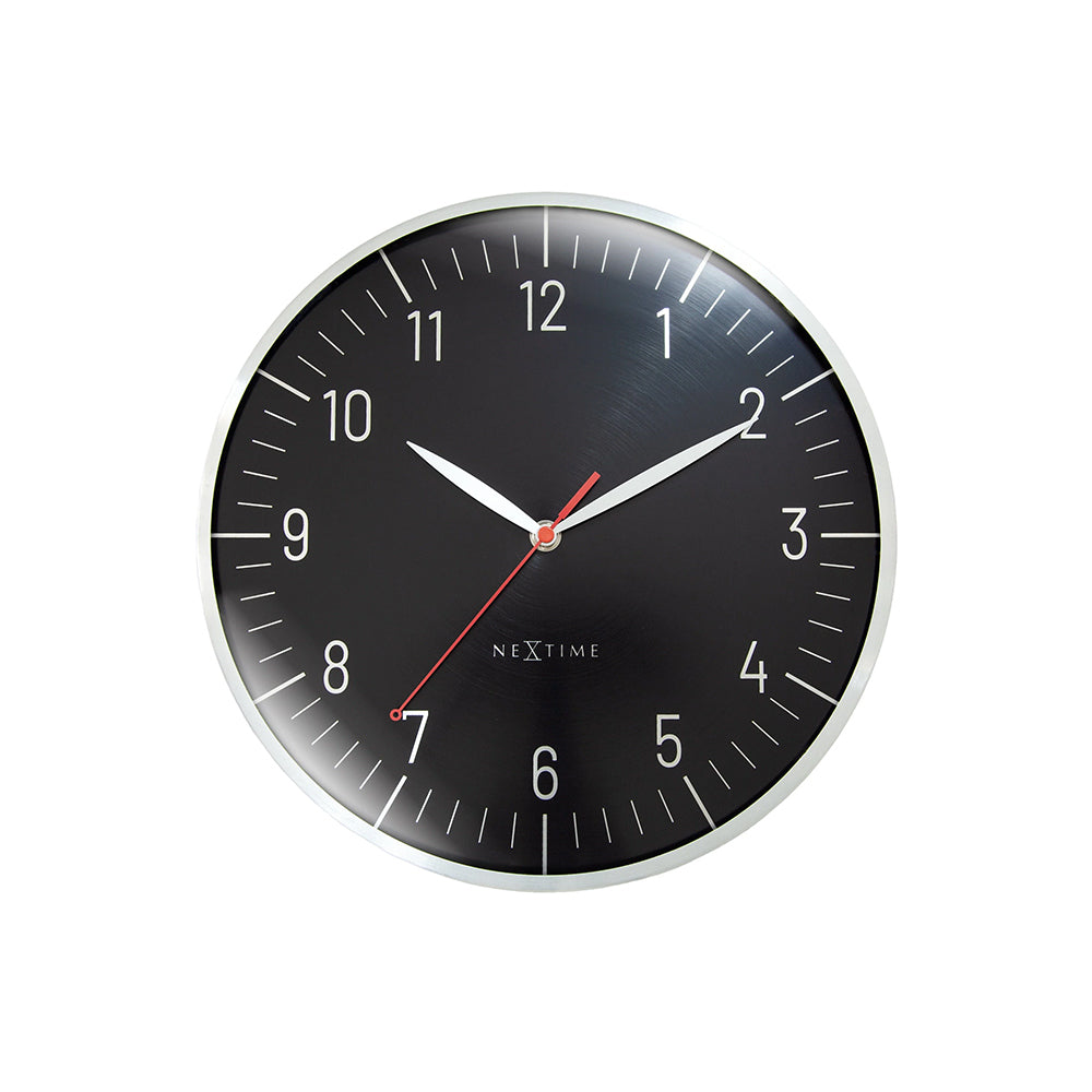 Frankfurt Dome Wall Clock 30cm - Black