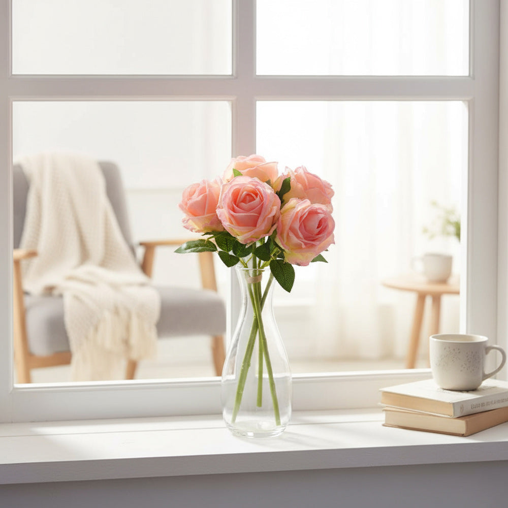 French Roses Faux Bunch Short - Pink Sunrise