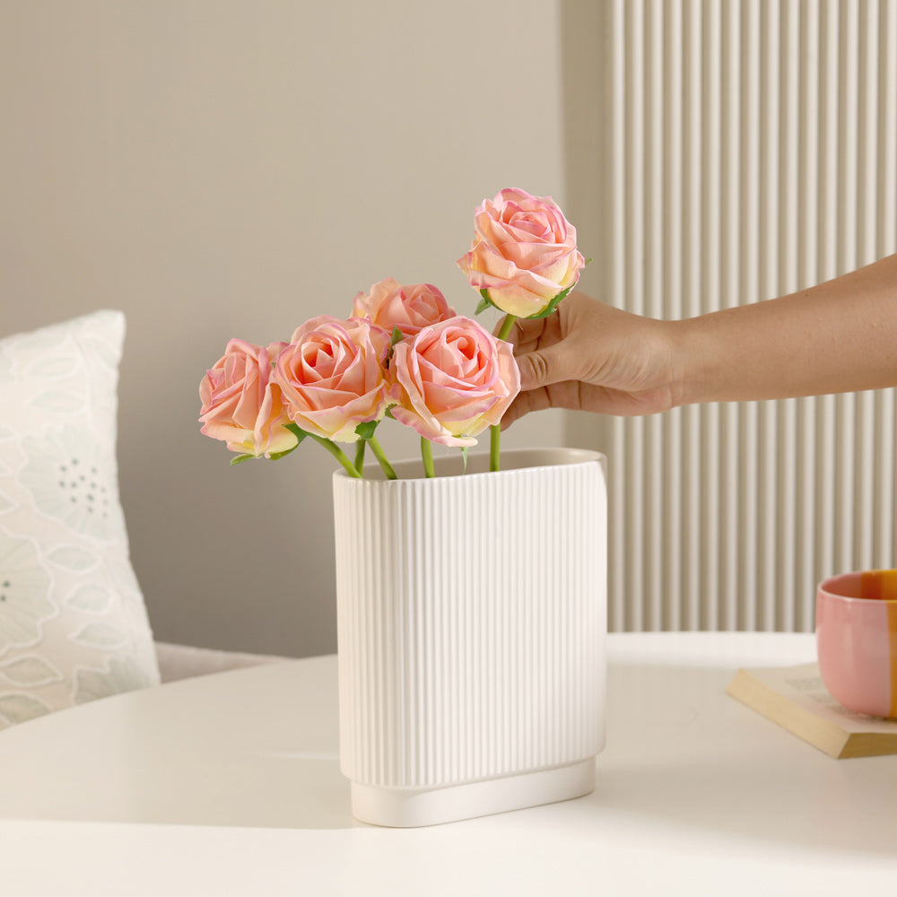 French Roses Faux Bunch Short - Pink Sunrise