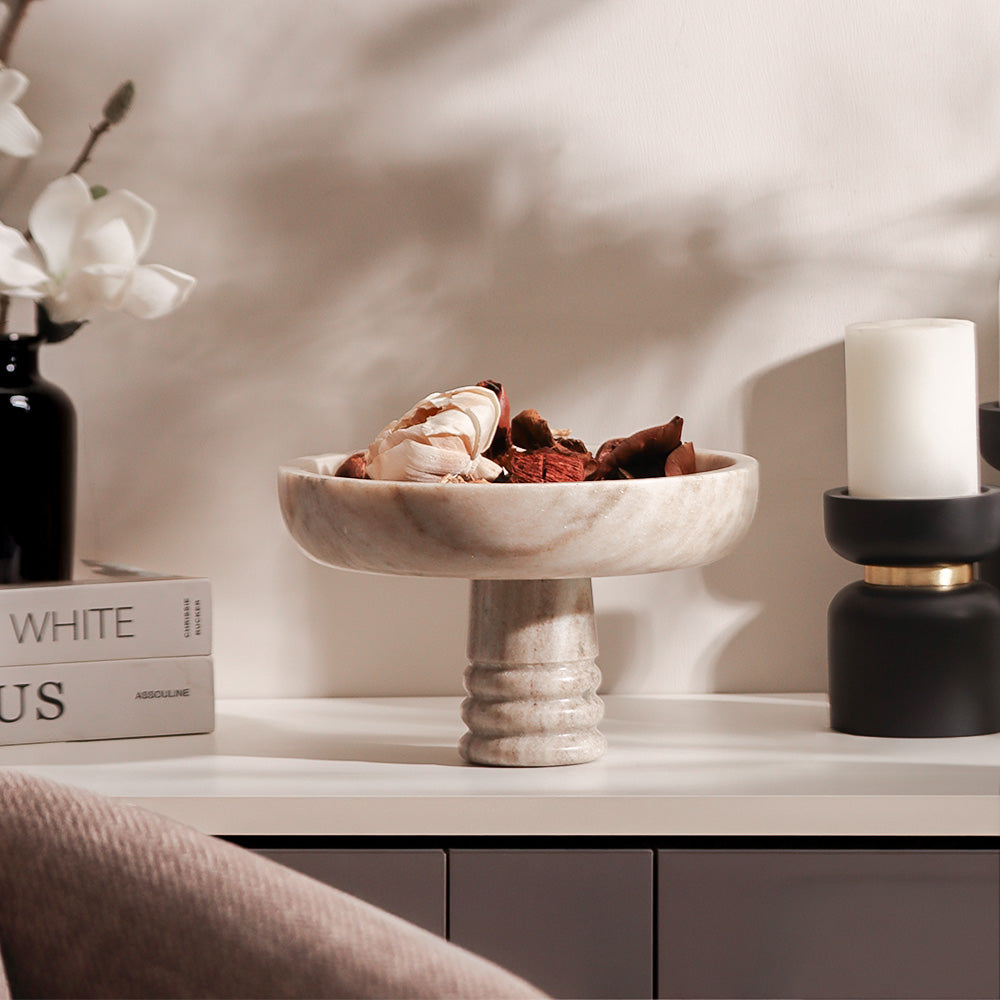 Fresca Marble Elevated Bowl Medium - Beige