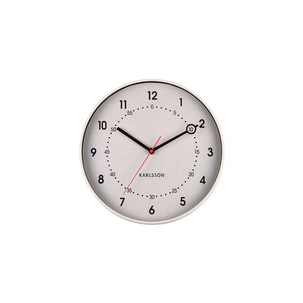 Fresco Wall Clock 31cm - Warm Grey