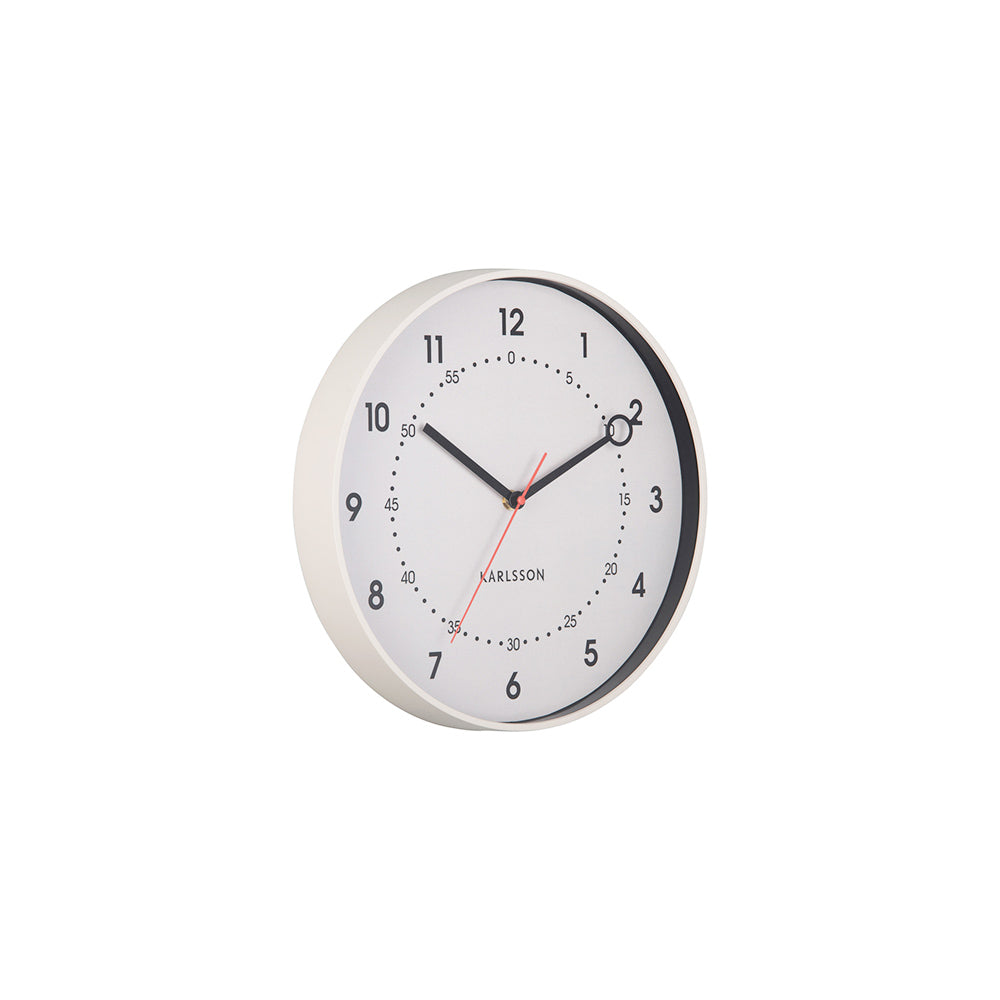 Fresco Wall Clock 31cm - Warm Grey