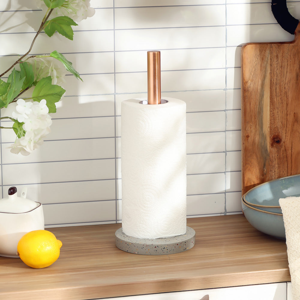 Fuse Paper Towel Holder - Terrazzo Grey