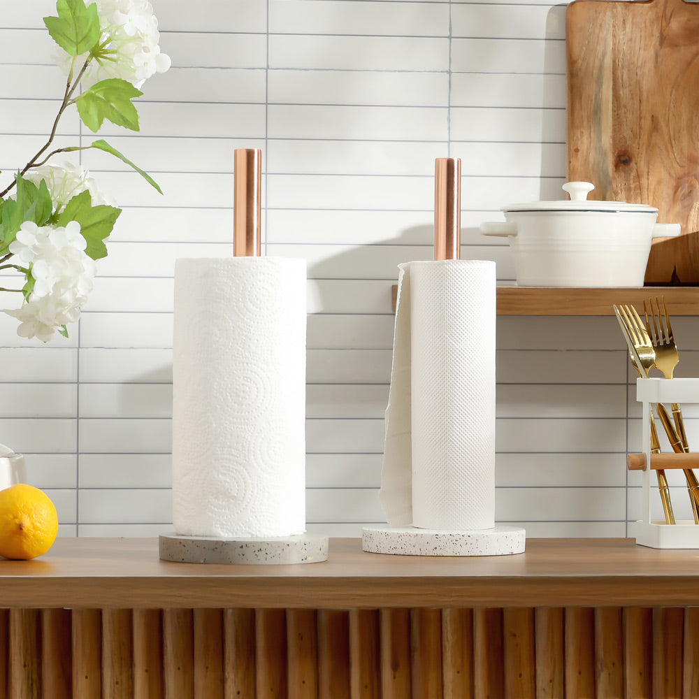 Fuse Paper Towel Holder - Terrazzo Grey
