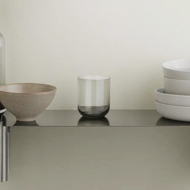 Fuumi Glass Tumblers 340ml, Set of 4 - Smoke