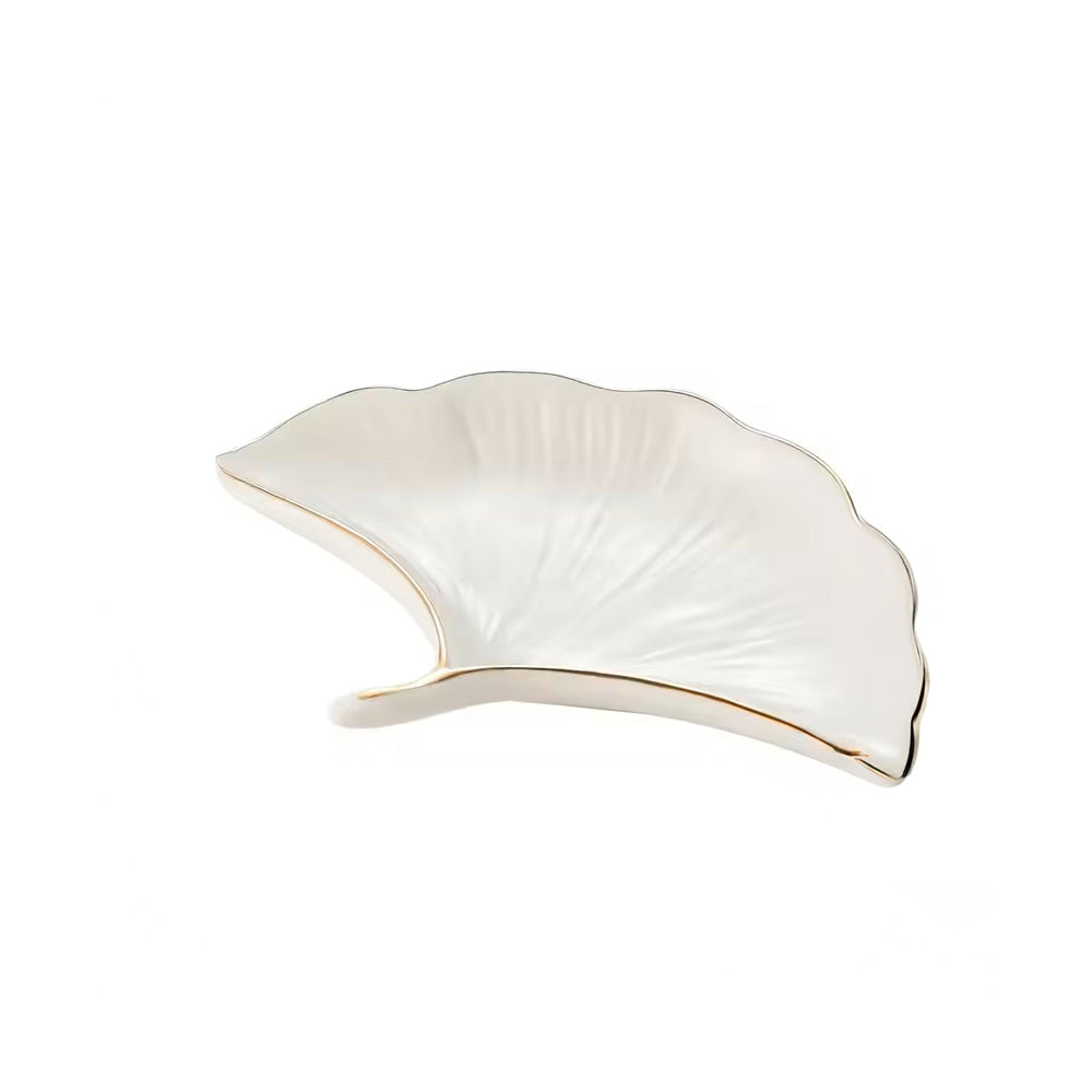 Gingko Trinket Dish - Ivory