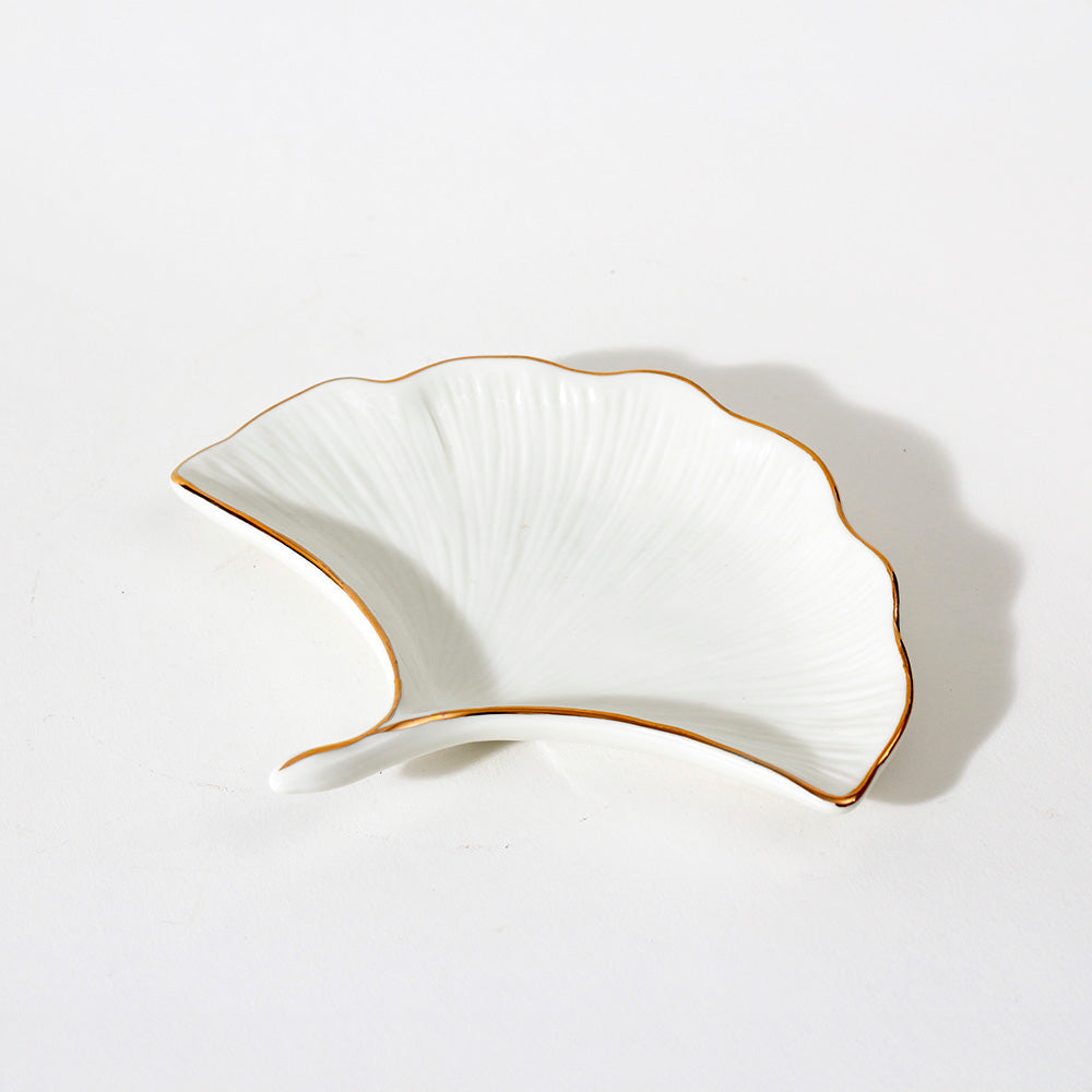 Gingko Trinket Dish - Ivory