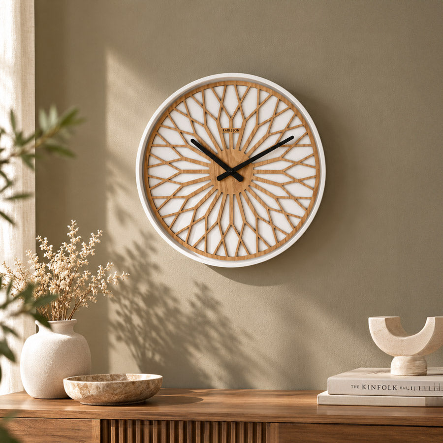 Girasol Wall Clock 40cm - White