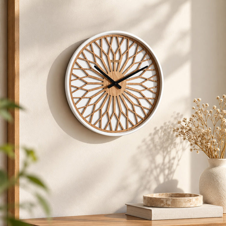 Girasol Wall Clock 40cm - White