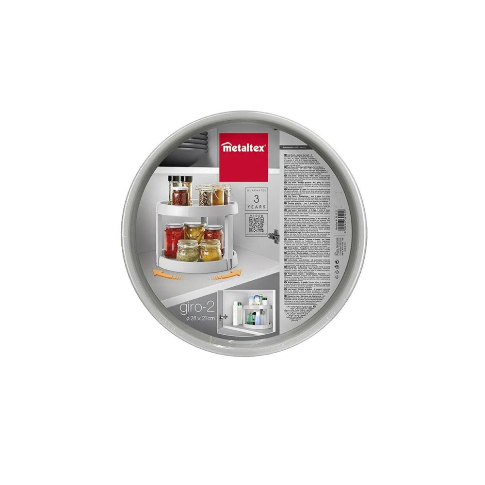 Giro 2-Tier Rotating Spice Tray - Grey