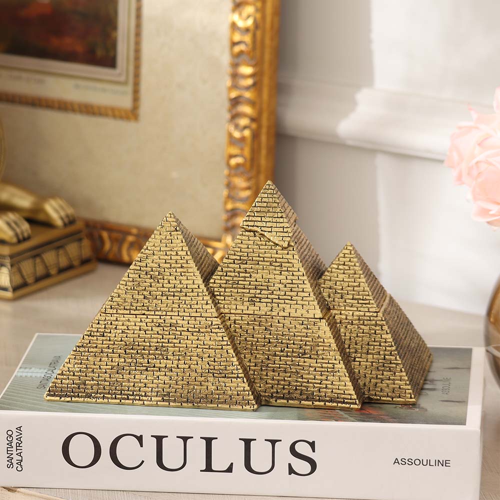 Giza Storage Box - Dull Gold