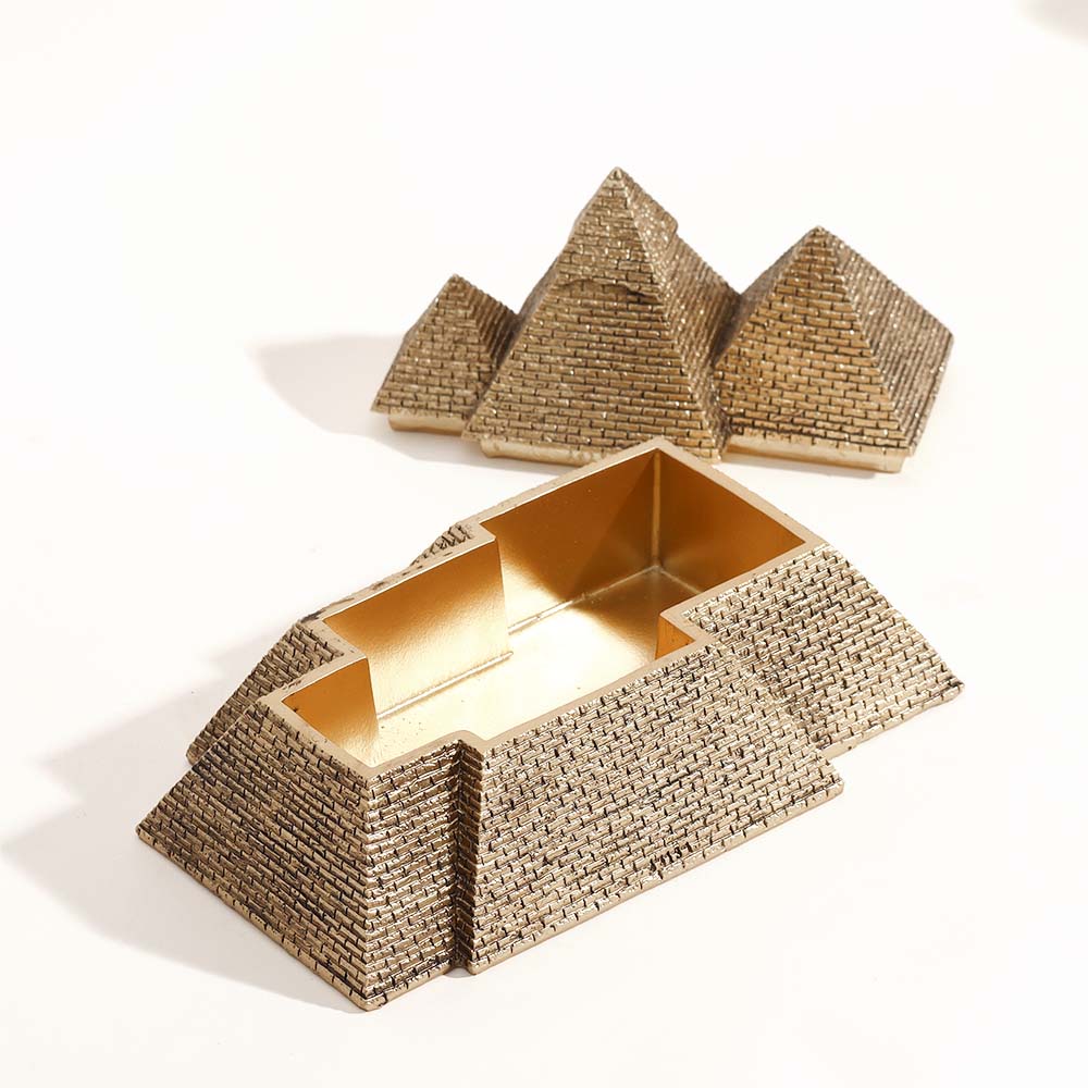 Giza Storage Box - Dull Gold